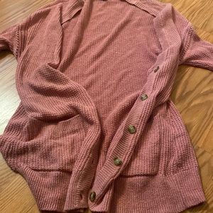 Pink, cardigan sweater